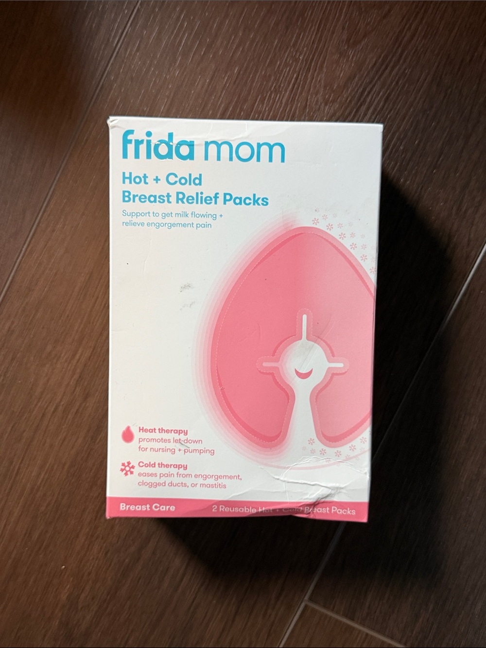 frida mom Hot + Cold Breast Relief Packs - Pink